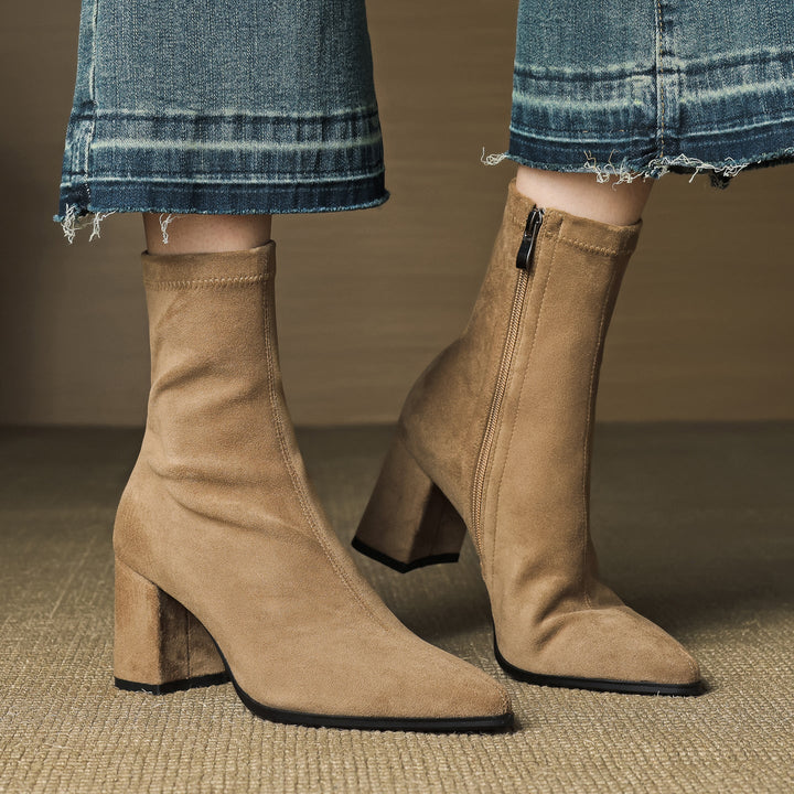 Tylia Genuine Suede Boots - Alurea & Co.