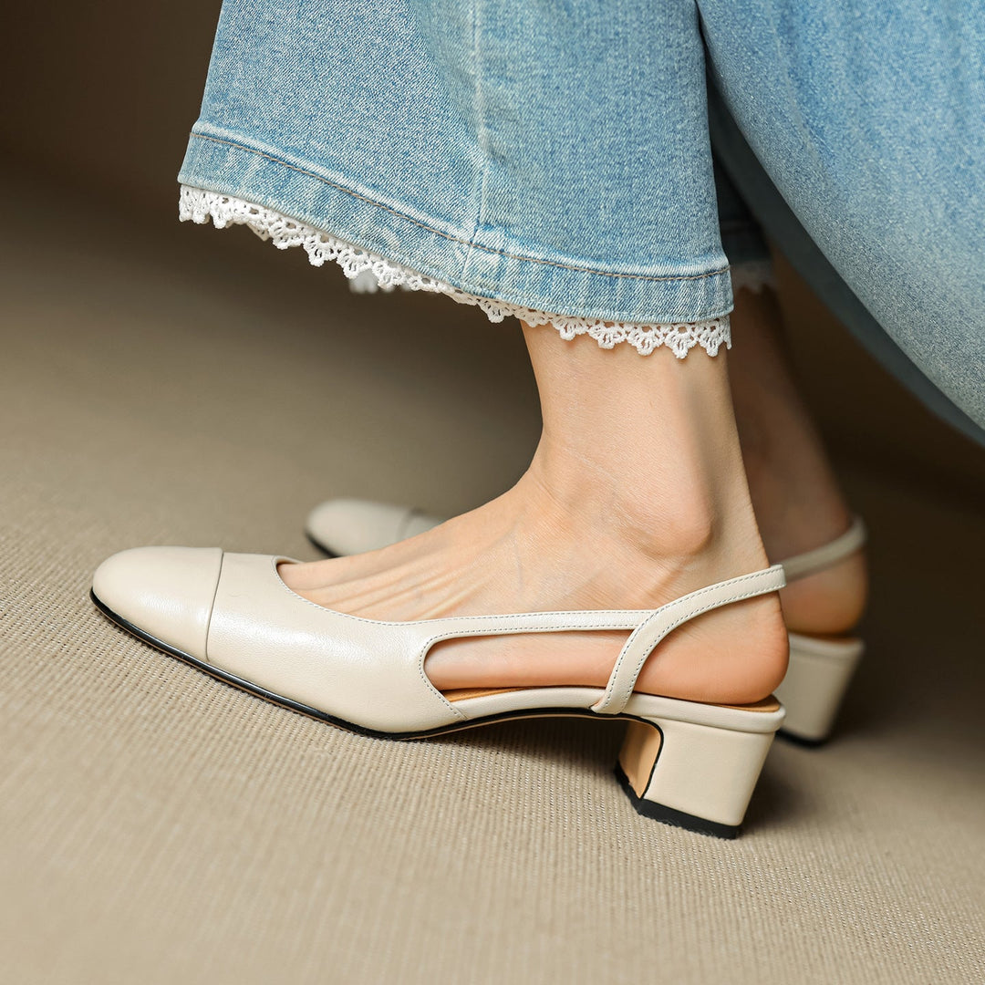 Reyna Genuine Leather Pumps - Alurea & Co.