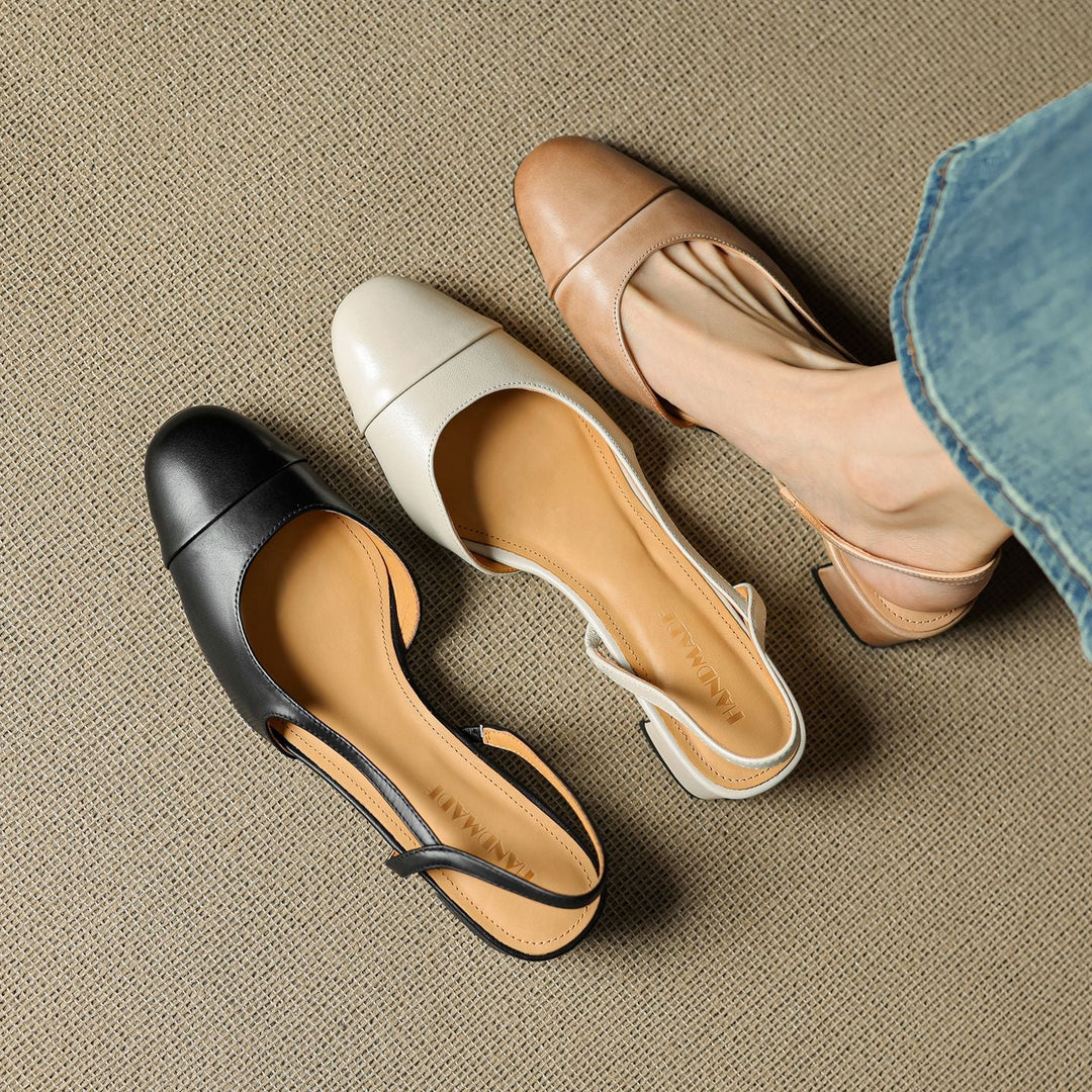Reyna Genuine Leather Pumps - Alurea & Co.