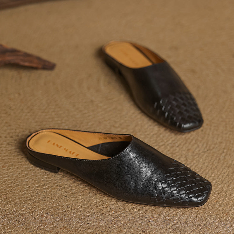 Helma Genuine Leather Mules - Alurea & Co.