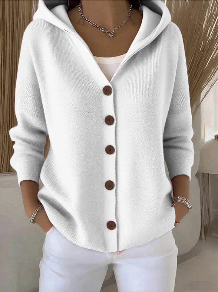 Zoé | Soft Hooded Knit Cardigan - Alurea & Co.