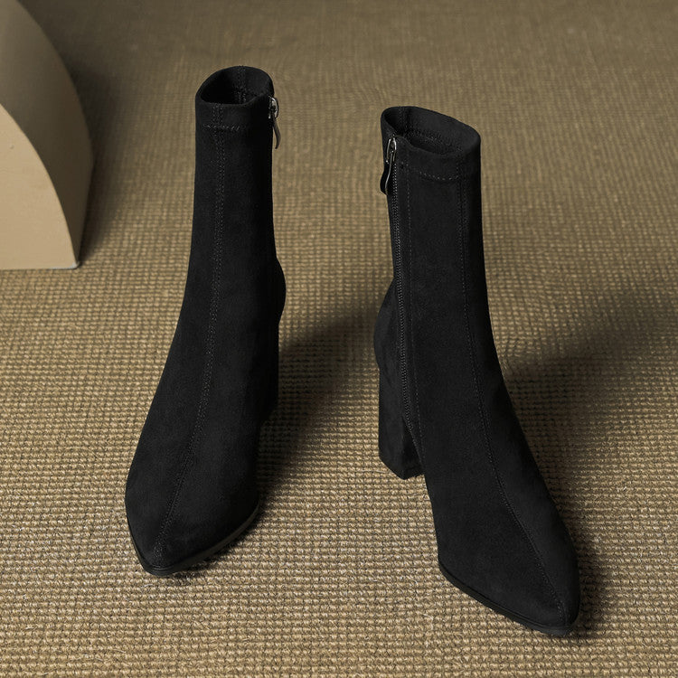 Tylia Genuine Suede Boots - Alurea & Co.