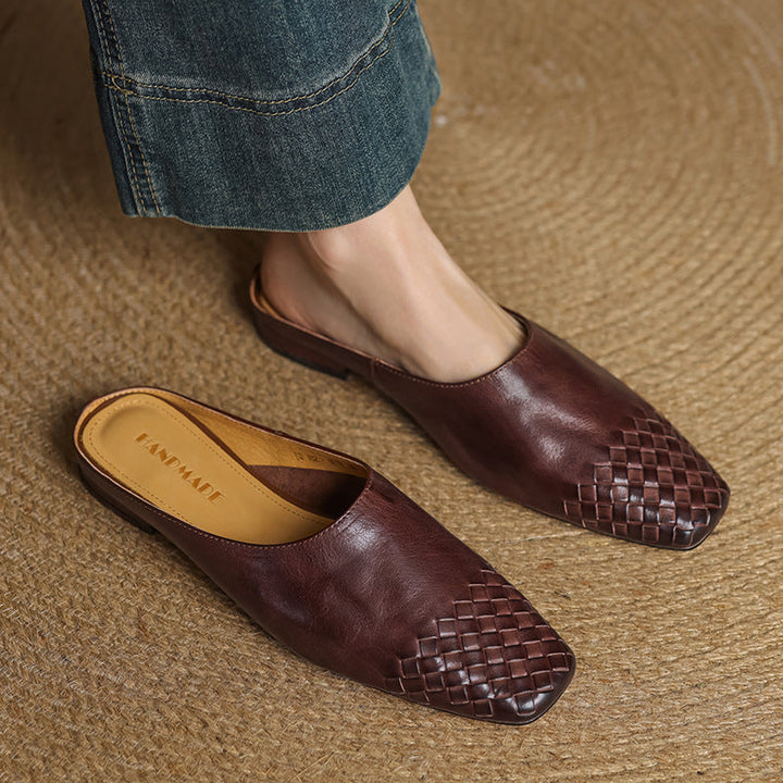 Helma Genuine Leather Mules - Alurea & Co.