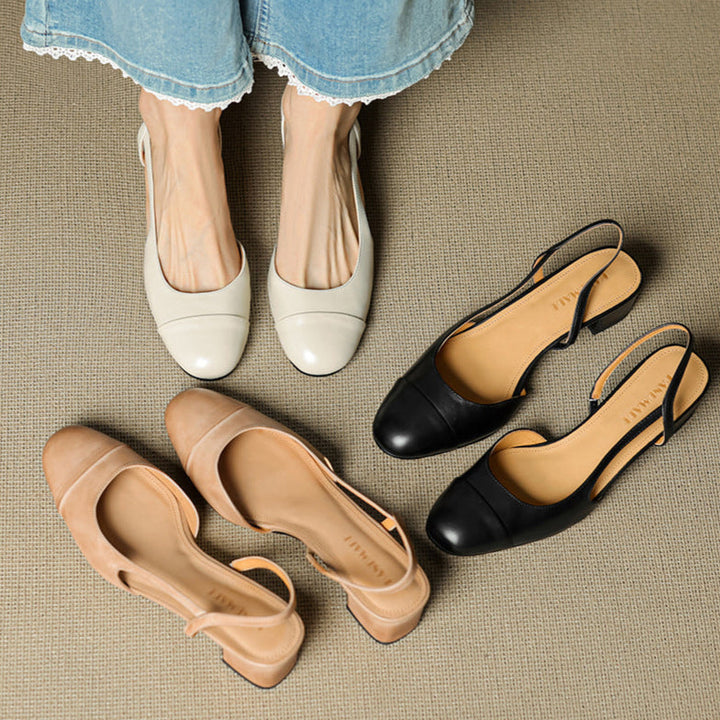 Reyna Genuine Leather Pumps - Alurea & Co.