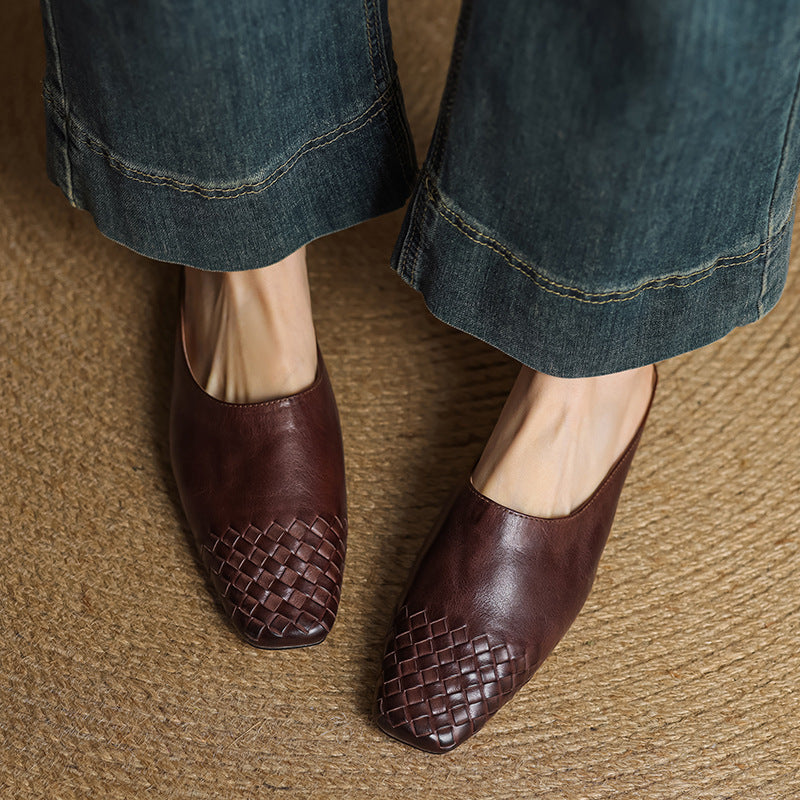Helma Genuine Leather Mules - Alurea & Co.