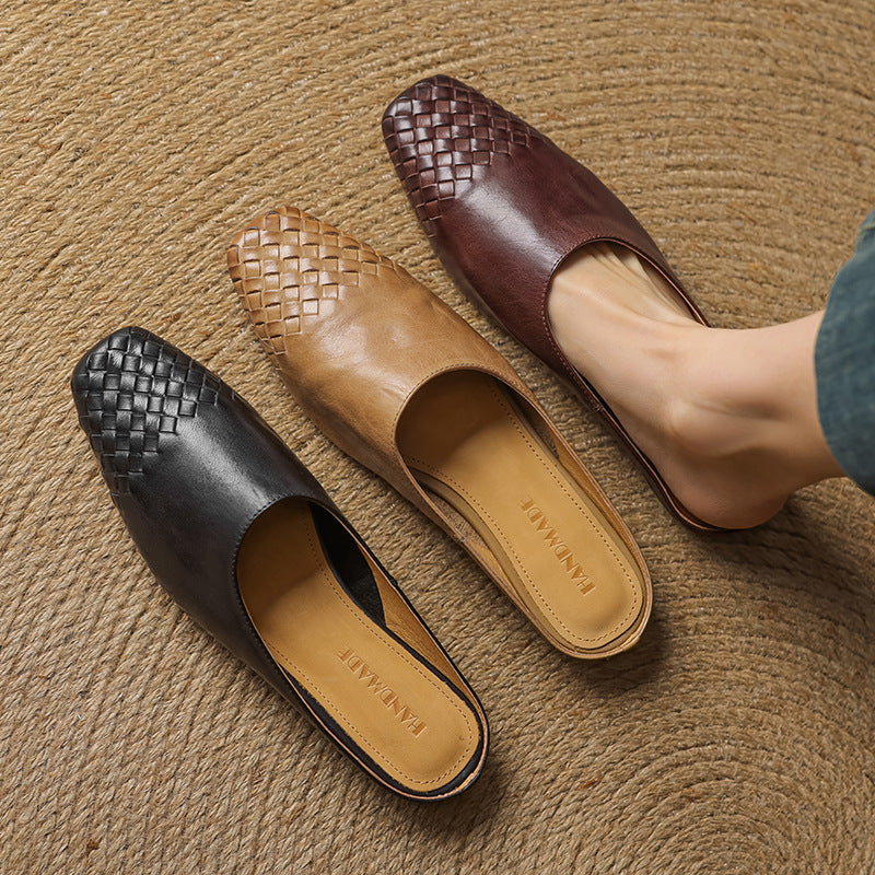 Helma Genuine Leather Mules - Alurea & Co.