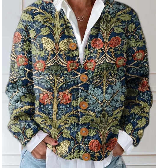 Chloe | Vintage Floral Cardigan Sweater - Alurea & Co.
