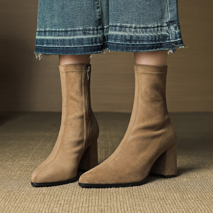 Tylia Genuine Suede Boots - Alurea & Co.