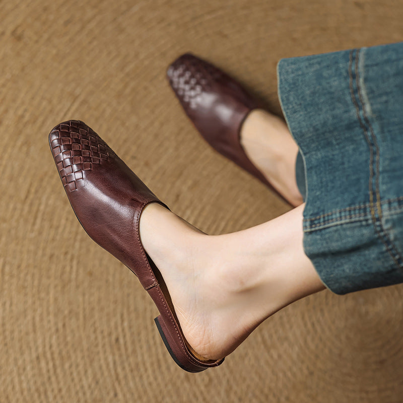 Helma Genuine Leather Mules - Alurea & Co.