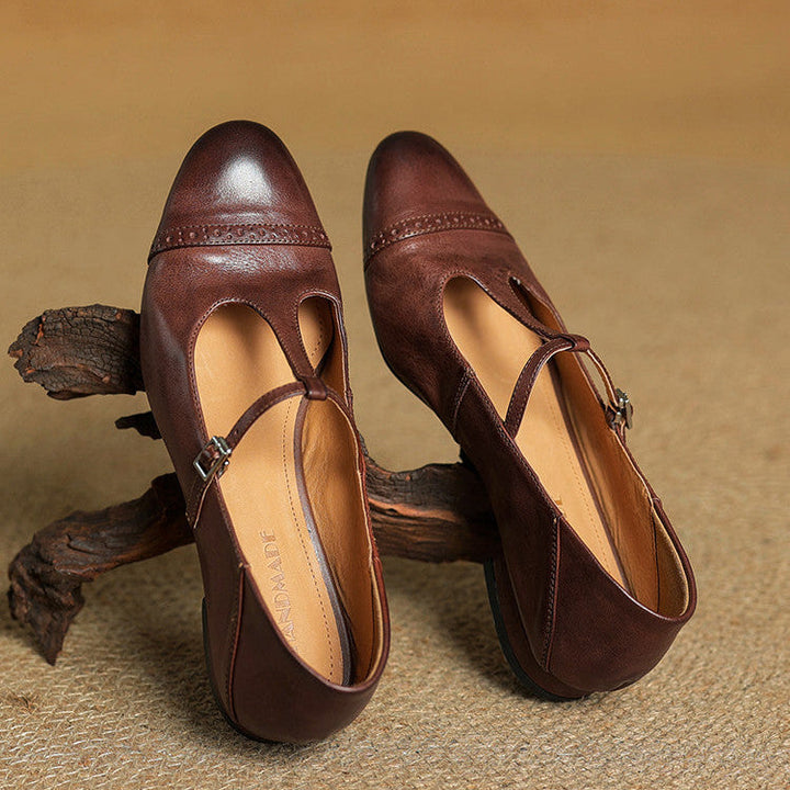 Miska Genuine Leather Flats - Alurea & Co.