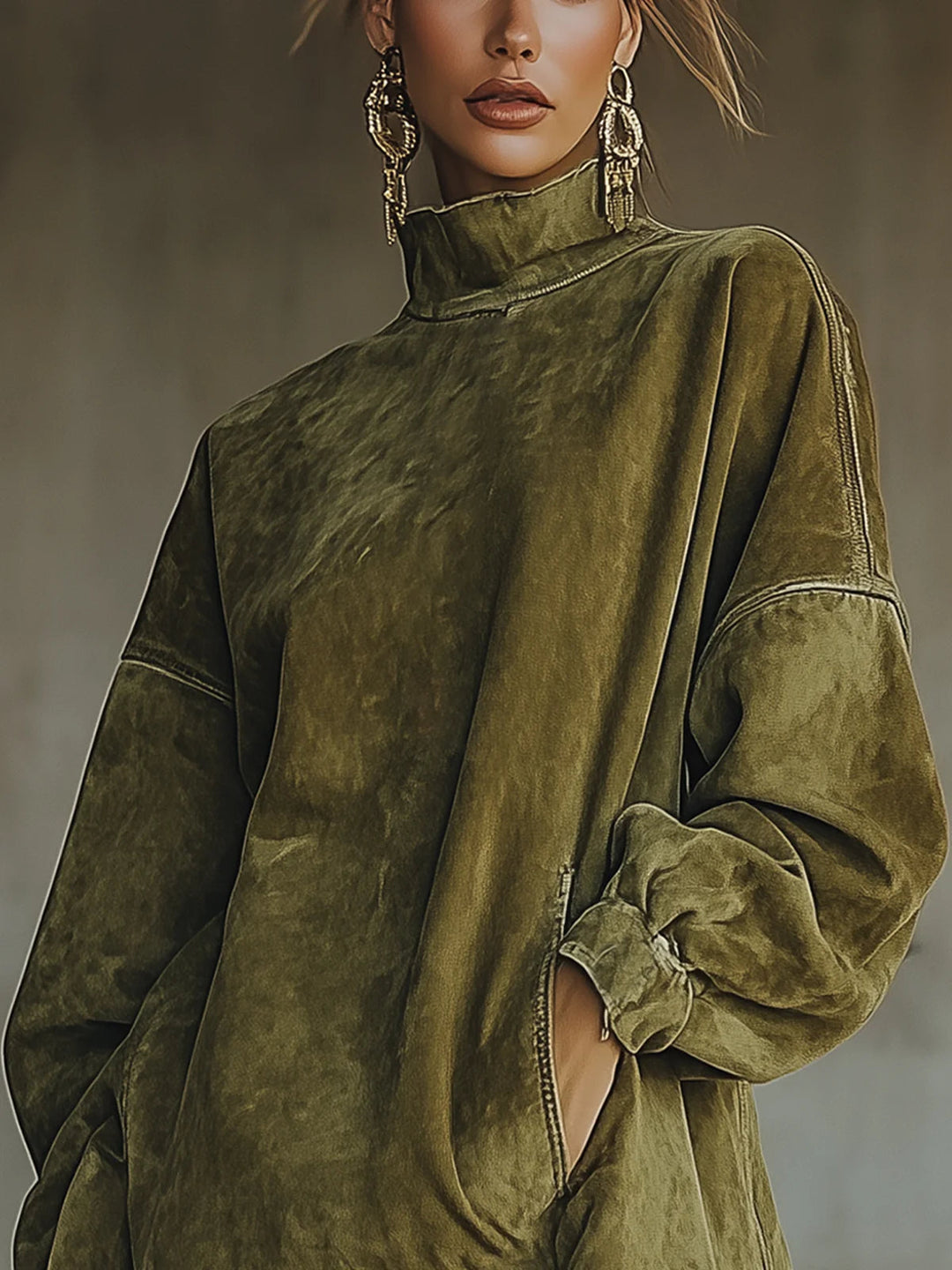 Sheri | Cozy Suede Fringe Dress - Alurea & Co.