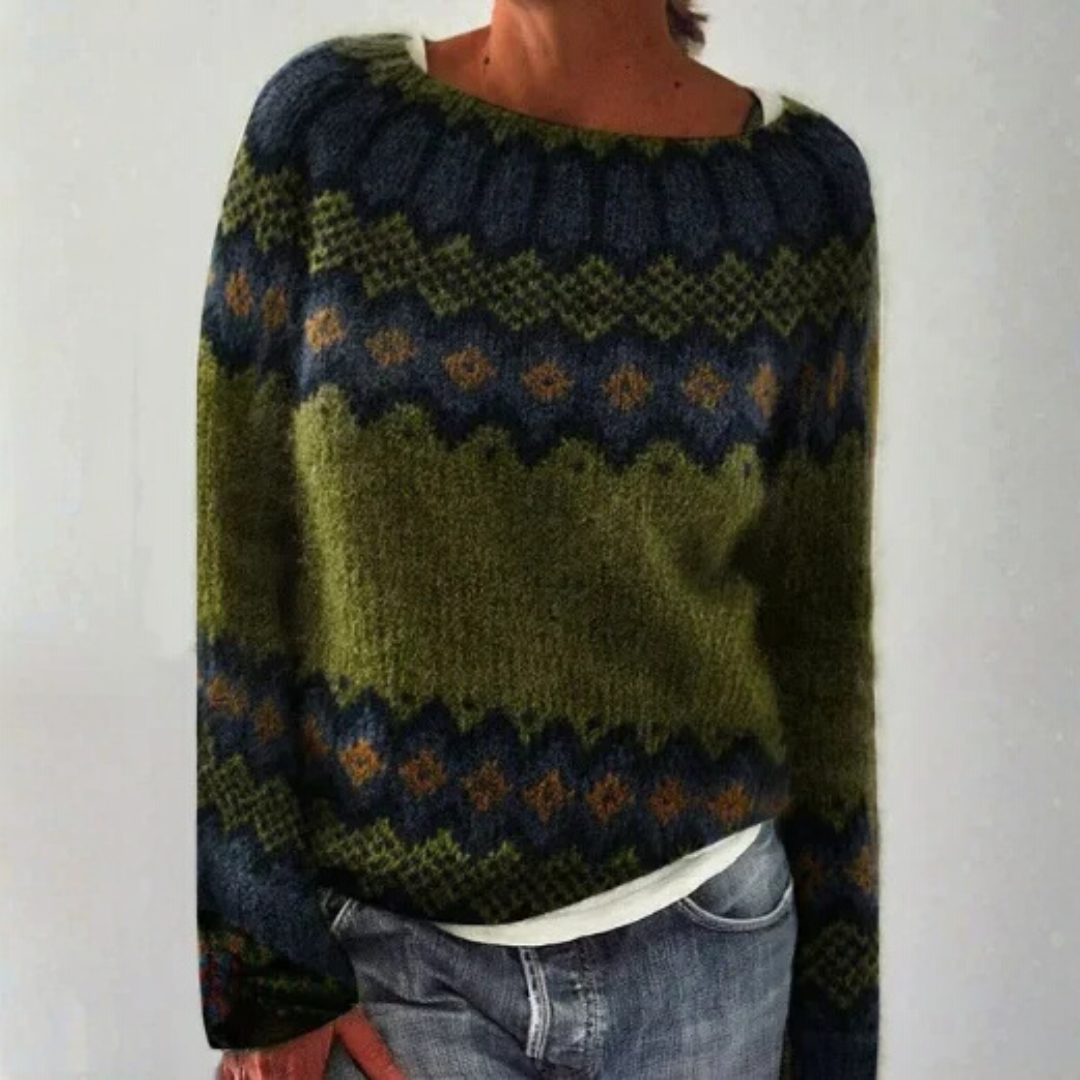 Olivia | Retro Winter Sweater - Alurea & Co.