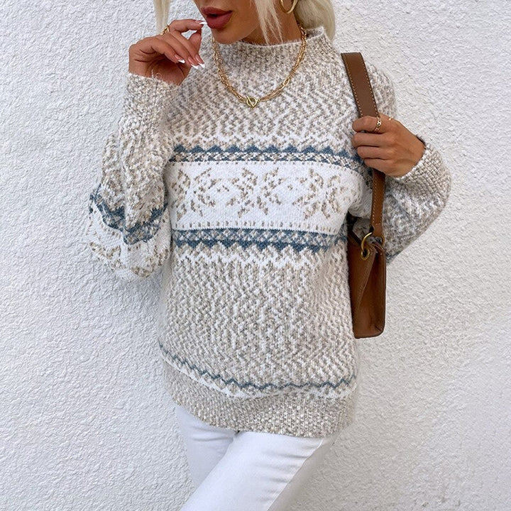 Sienna | Snowflake Knitted Pullover - Alurea & Co.