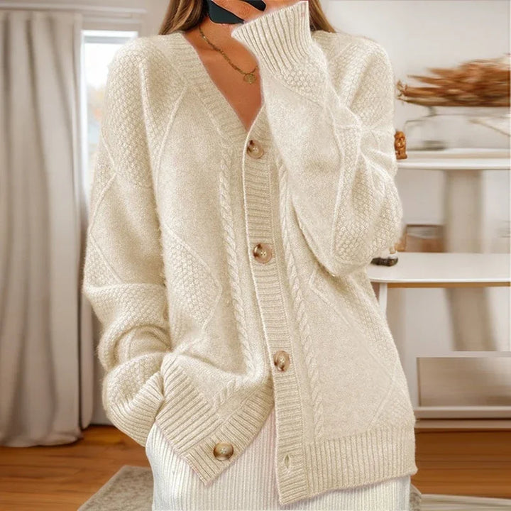 Charita | Cable-Knit Cardigan - Alurea & Co.