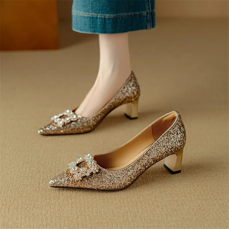 Gloria Glitter Pumps - Alurea & Co.