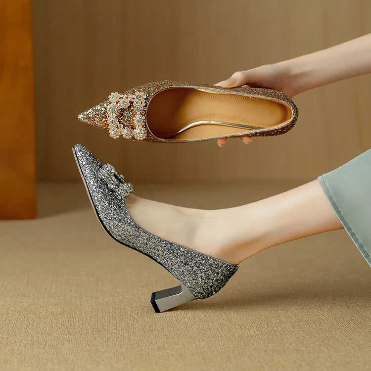 Gloria Glitter Pumps - Alurea & Co.