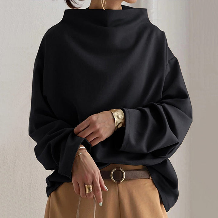 Lisa | High-Neck Casual Top - Alurea & Co.