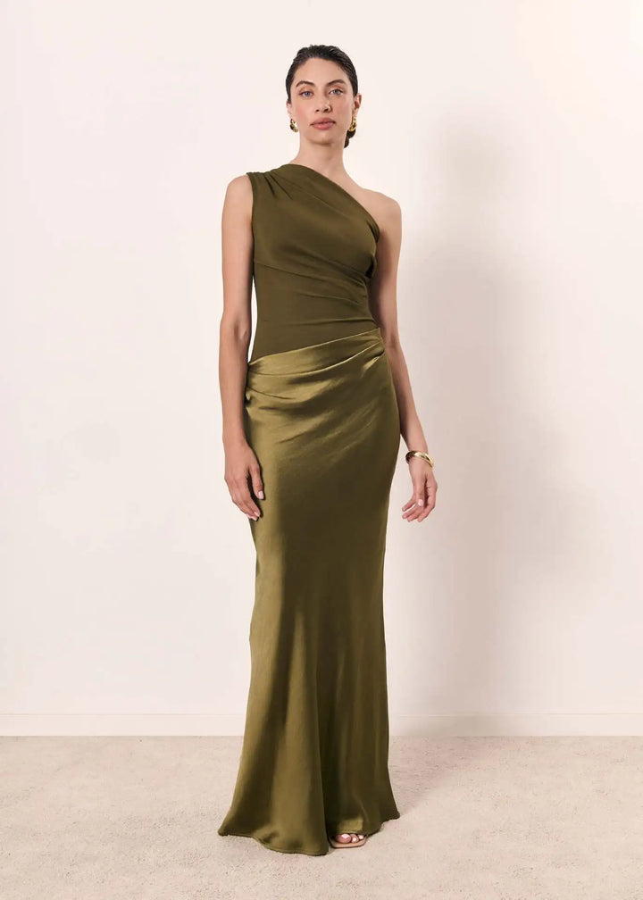 Morgan | Maxi Dress with a Guilt in Satin