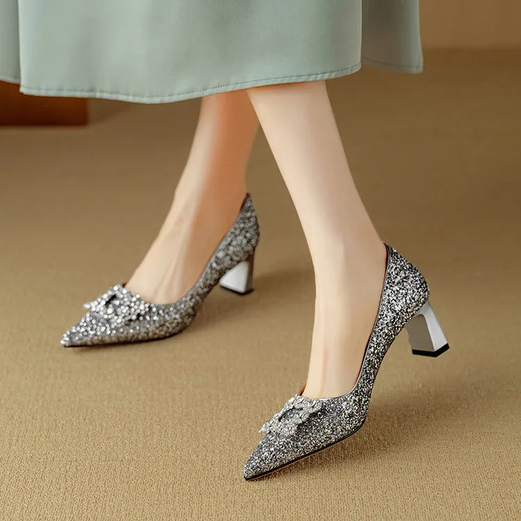 Gloria Glitter Pumps - Alurea & Co.
