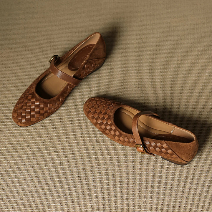 Elara Leather Mary Janes