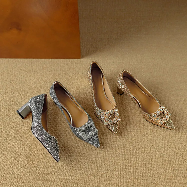 Gloria Glitter Pumps - Alurea & Co.