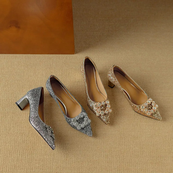 Gloria Glitter Pumps - Alurea & Co.
