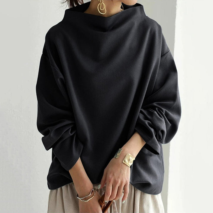 Lisa | High-Neck Casual Top - Alurea & Co.