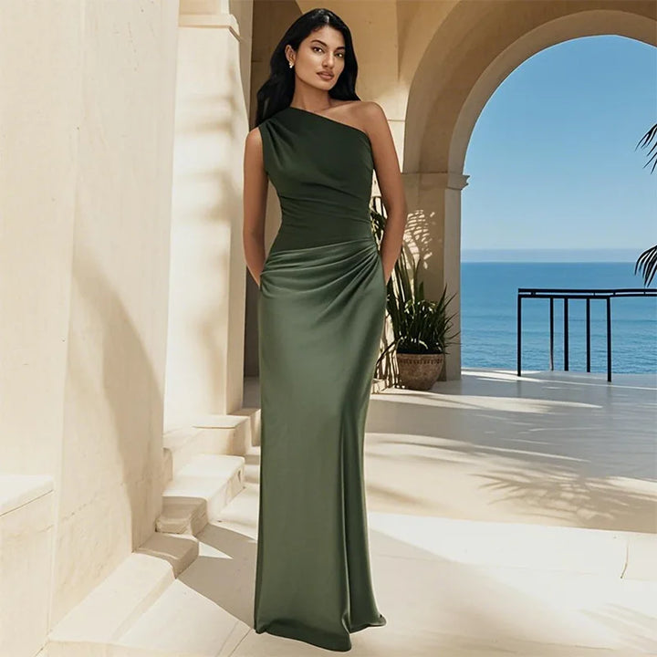 Morgan | Maxi Dress with a Guilt in Satin