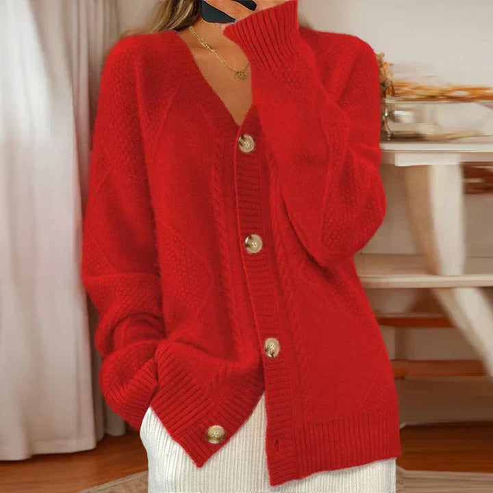 Charita | Cable-Knit Cardigan - Alurea & Co.