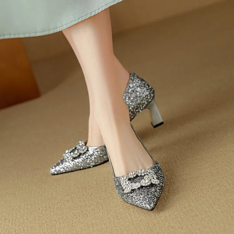 Gloria Glitter Pumps - Alurea & Co.