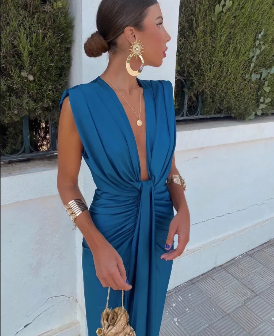 Adeline | Elegant Pleated Dress
