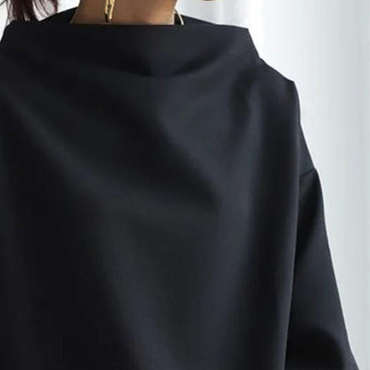 Lisa | High-Neck Casual Top - Alurea & Co.