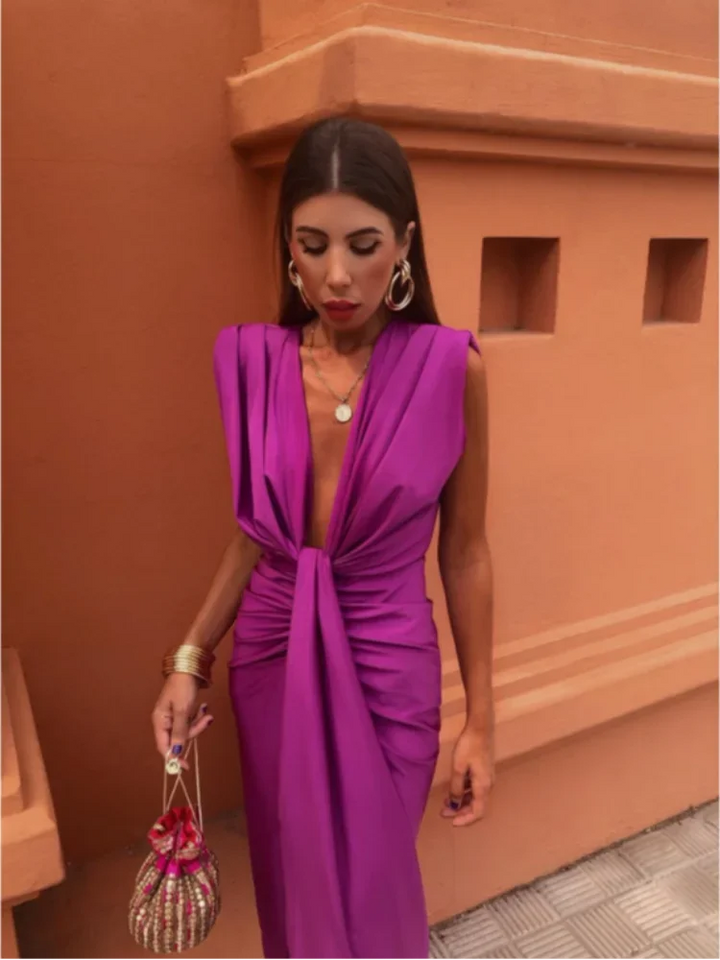 Adeline | Elegant Pleated Dress
