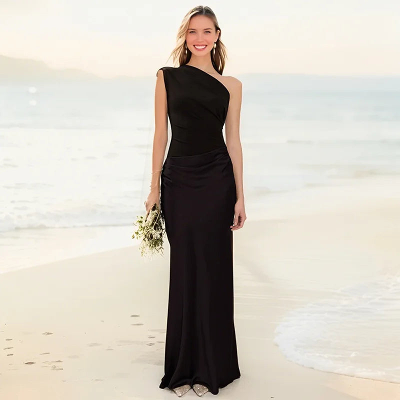Morgan | Maxi Dress with a Guilt in Satin