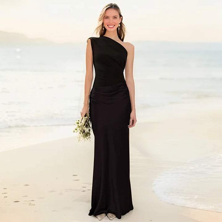 Morgan | Maxi Dress with a Guilt in Satin