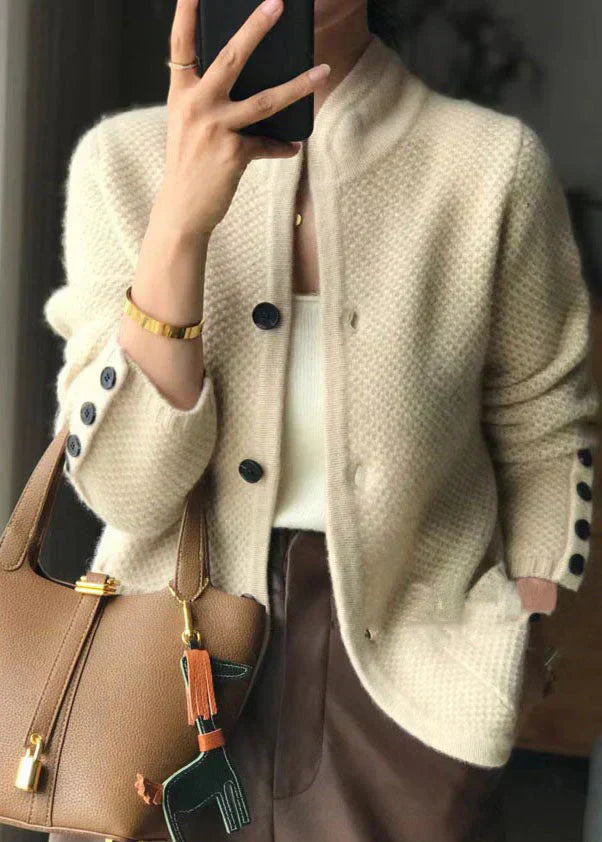 Arletta - Timeless Button-Front Cardigan Jacket - Alurea & Co.