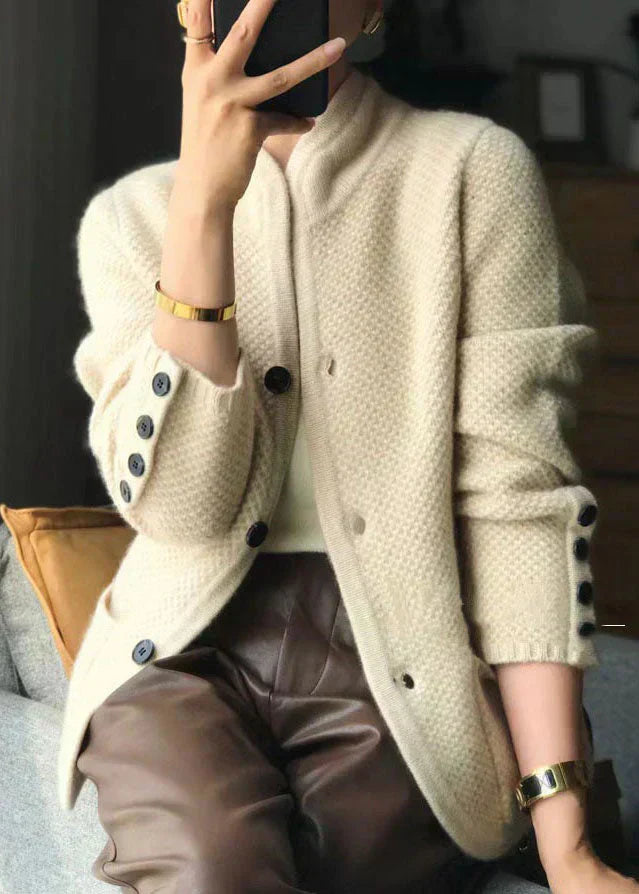Arletta - Timeless Button-Front Cardigan Jacket - Alurea & Co.