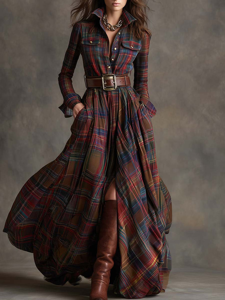 Mireline - Classic Button-Up Shirt Dress - Alurea & Co.