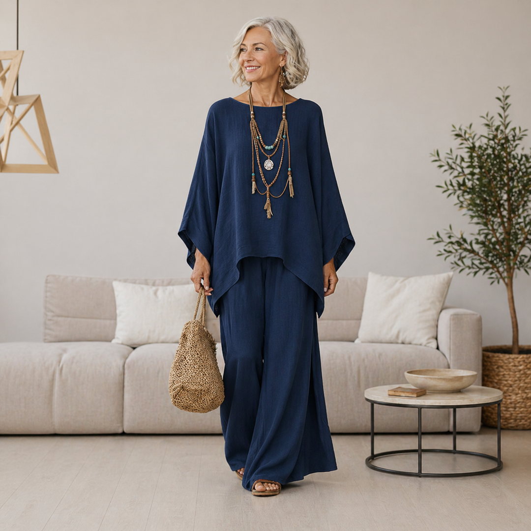 Celeste™ | Elegant Linen Two-Piece Set