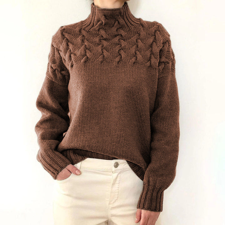 Elena | Warm Knitted Turtleneck - Alurea & Co.