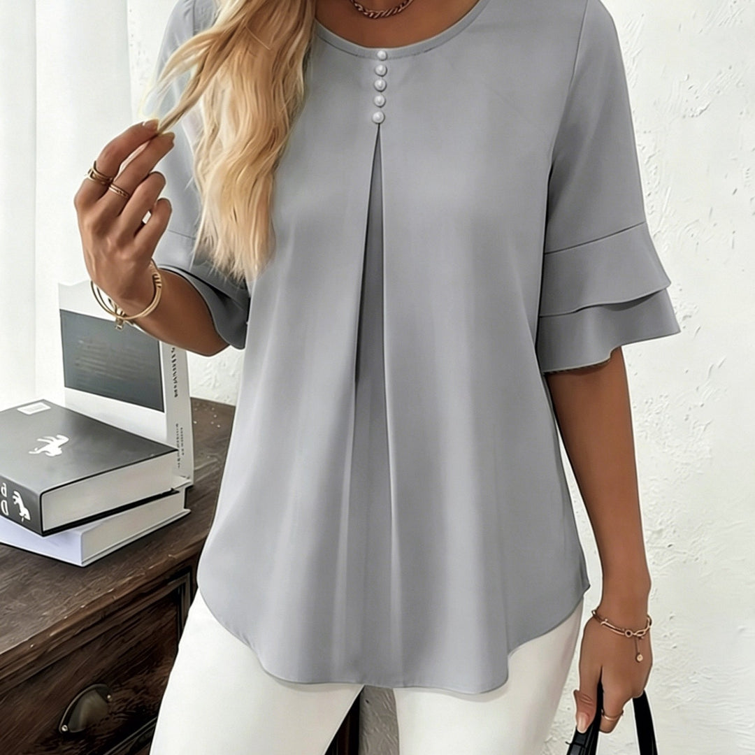 Celestia – GraceFlow Pleated Blouse