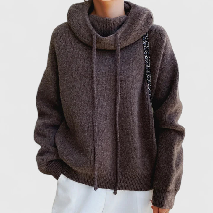 Marie | Cozy Knit Hoodie - Alurea & Co.