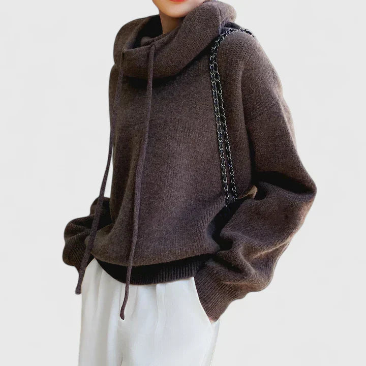Marie | Cozy Knit Hoodie - Alurea & Co.