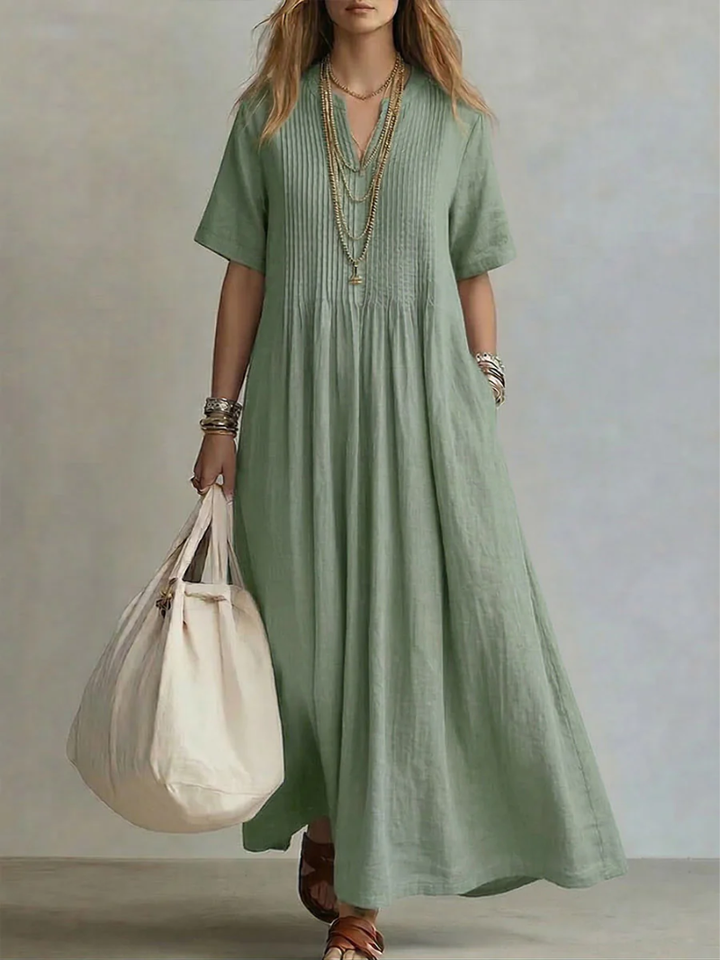 Dina™ Pleated Maxi Dress
