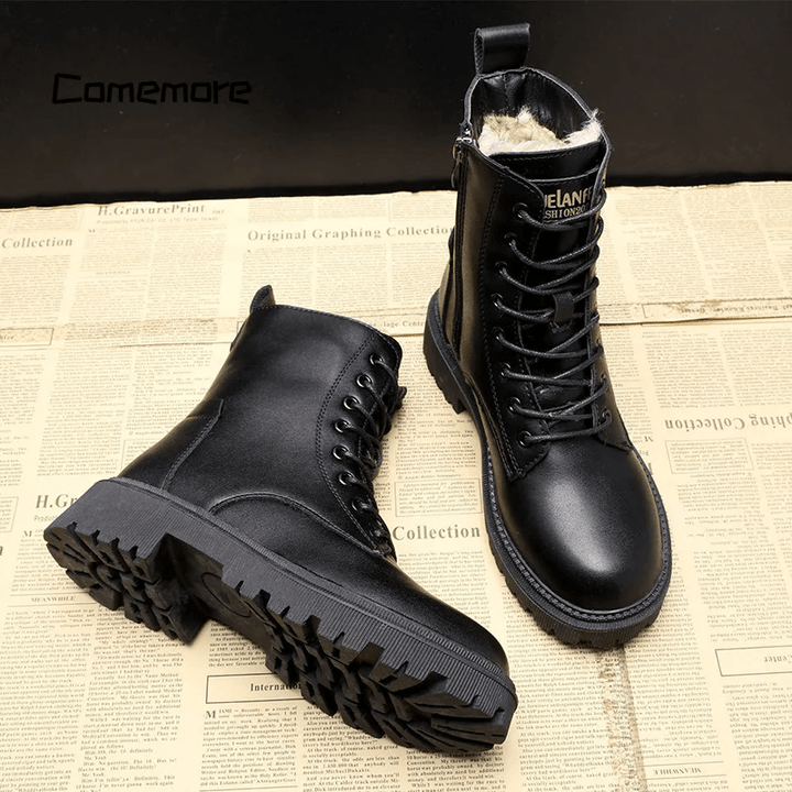 Kylie – Sleek Leather Winter Boots