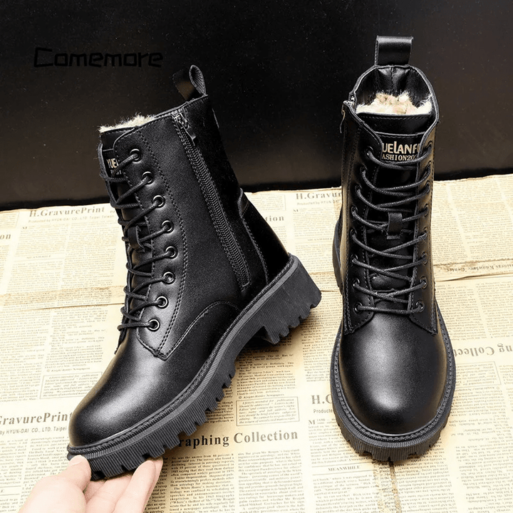 Kylie – Sleek Leather Winter Boots