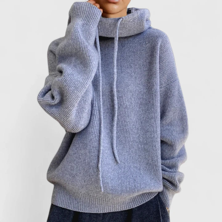 Marie | Cozy Knit Hoodie - Alurea & Co.