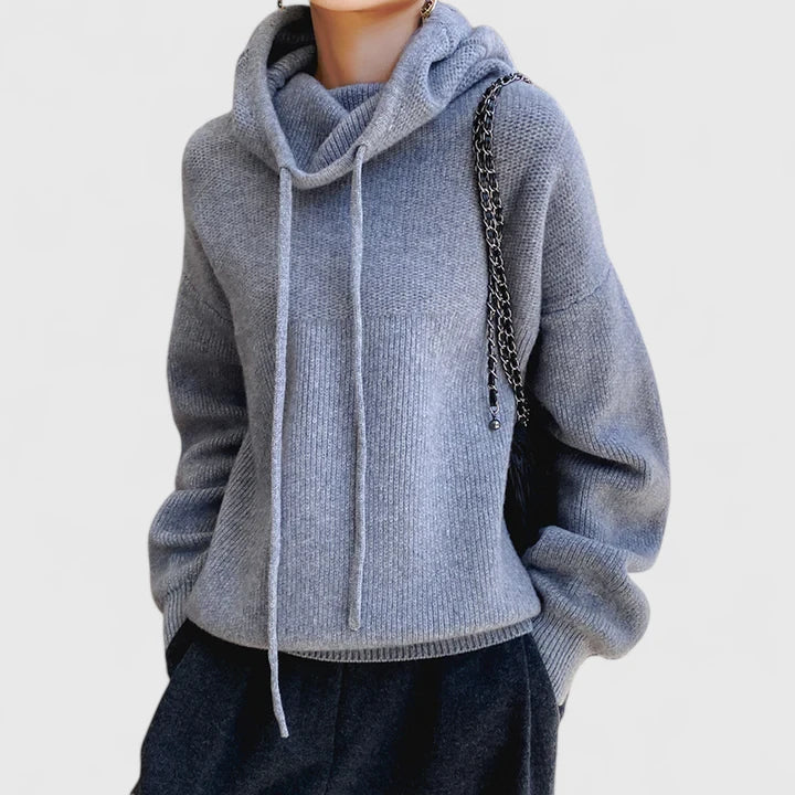 Marie | Cozy Knit Hoodie - Alurea & Co.