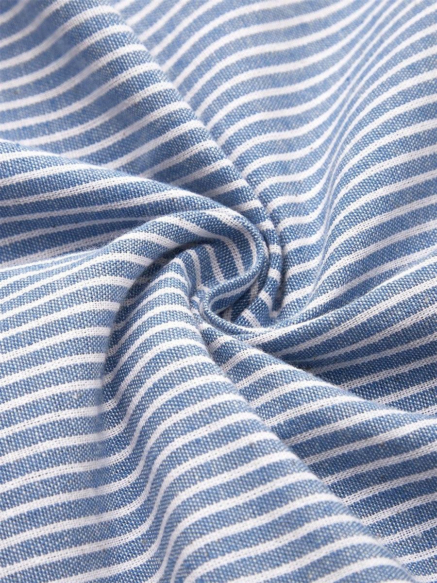 Brienne | Striped Midi Dress – Effortless Comfort