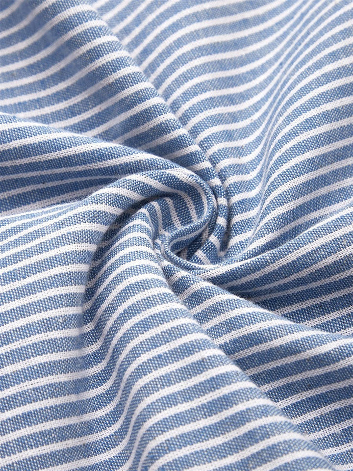 Brienne | Striped Midi Dress – Effortless Comfort